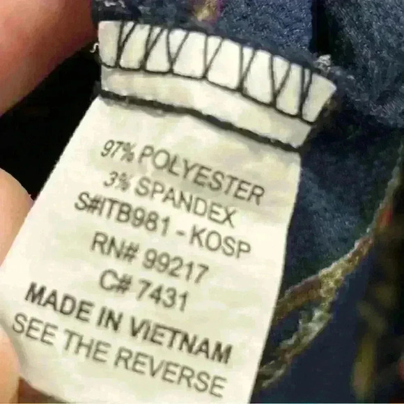 Navy Floral Cold Shoulder Long Sleeve Blouse - Picture 3 of 4